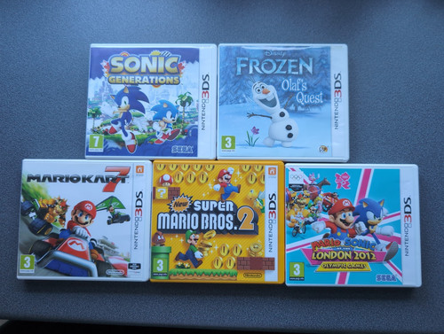 Five 3ds games - five,